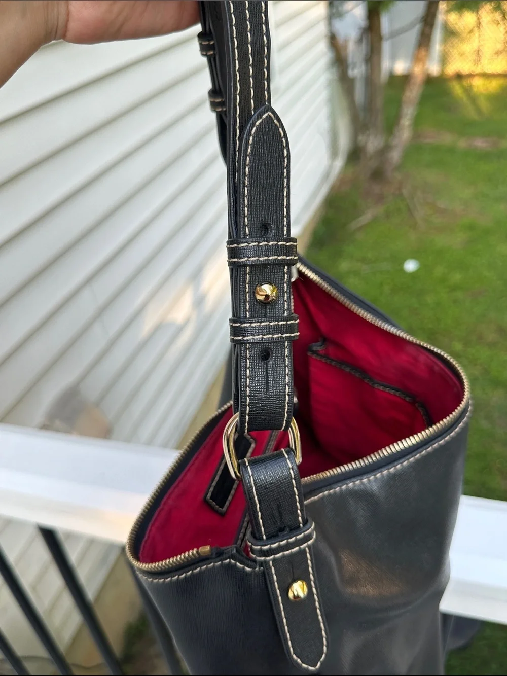 Dooney and Bourke Florentine Hobo Shoulder Bag Black